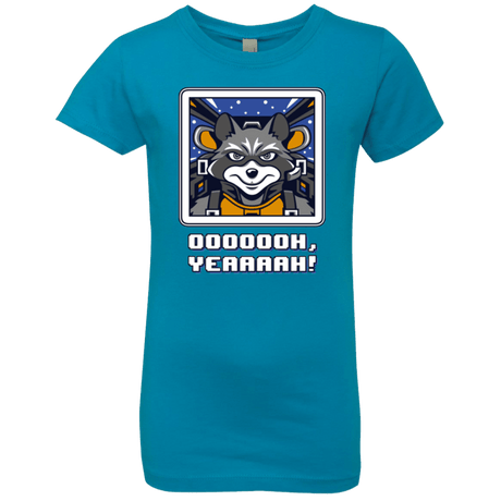 T-Shirts Turquoise / YXS Star Raccoon Girls Premium T-Shirt