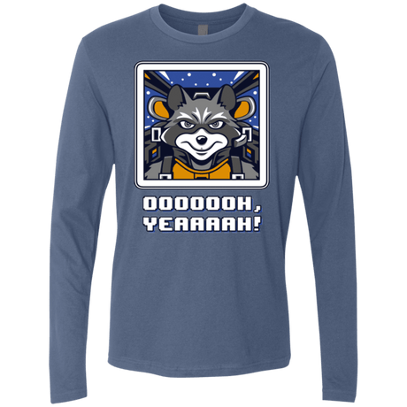 T-Shirts Indigo / Small Star Raccoon Men's Premium Long Sleeve