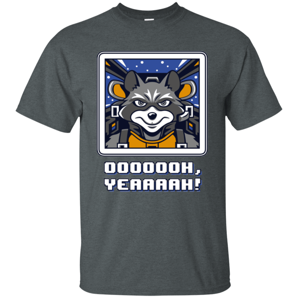 T-Shirts Dark Heather / Small Star Raccoon T-Shirt