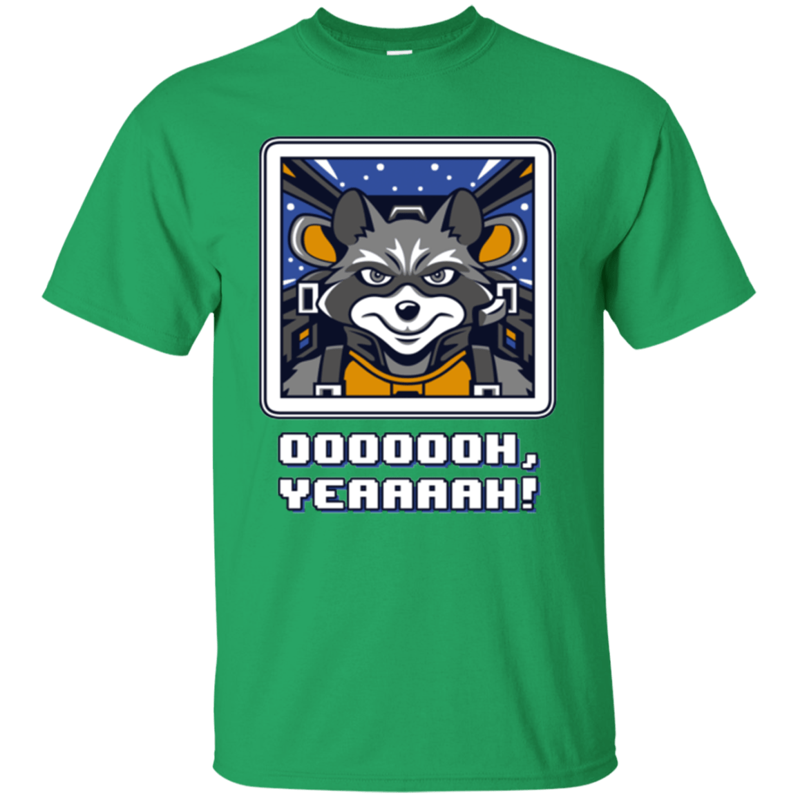 T-Shirts Irish Green / Small Star Raccoon T-Shirt
