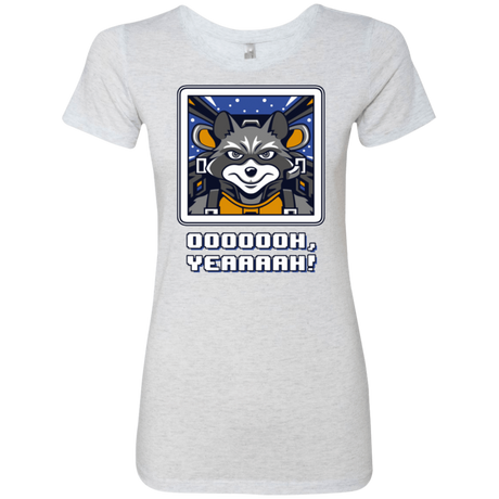 T-Shirts Heather White / Small Star Raccoon Women's Triblend T-Shirt