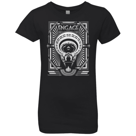 T-Shirts Black / YXS Star Trek Engage Girls Premium T-Shirt