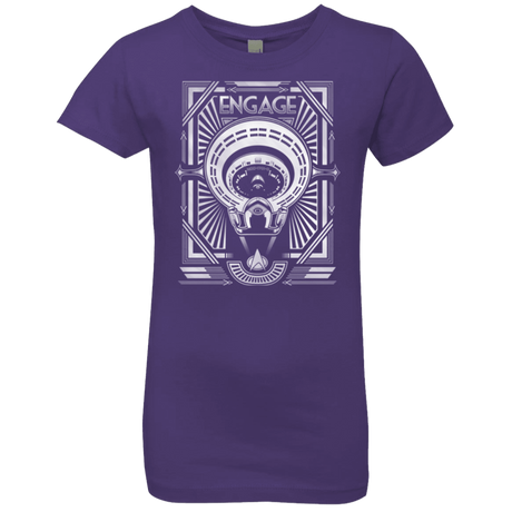 T-Shirts Purple Rush / YXS Star Trek Engage Girls Premium T-Shirt