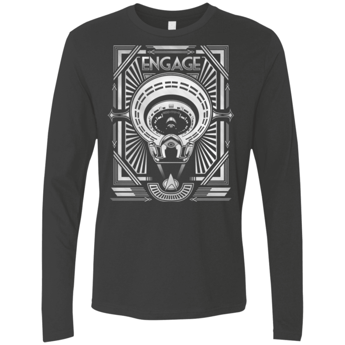 T-Shirts Heavy Metal / Small Star Trek Engage Men's Premium Long Sleeve