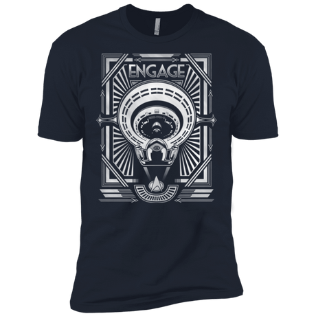 T-Shirts Midnight Navy / X-Small Star Trek Engage Men's Premium T-Shirt