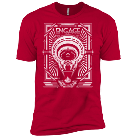 T-Shirts Red / X-Small Star Trek Engage Men's Premium T-Shirt
