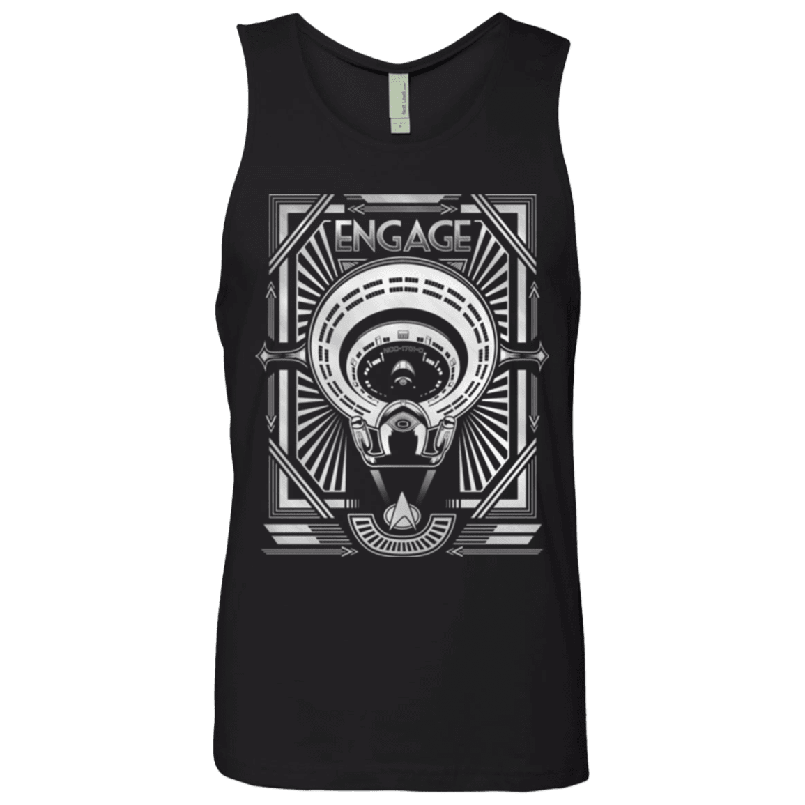 T-Shirts Black / Small Star Trek Engage Men's Premium Tank Top