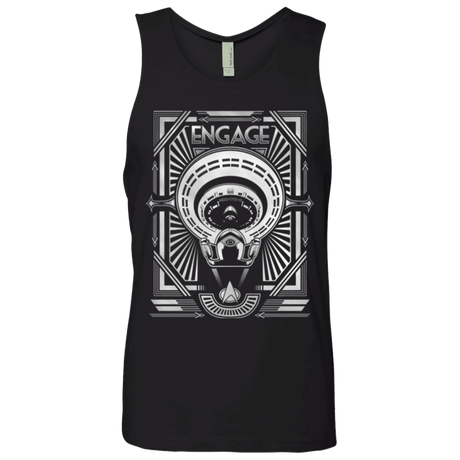T-Shirts Black / Small Star Trek Engage Men's Premium Tank Top