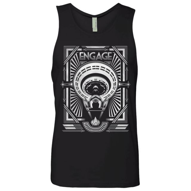 T-Shirts Black / Small Star Trek Engage Men's Premium Tank Top