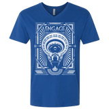 T-Shirts Royal / X-Small Star Trek Engage Men's Premium V-Neck