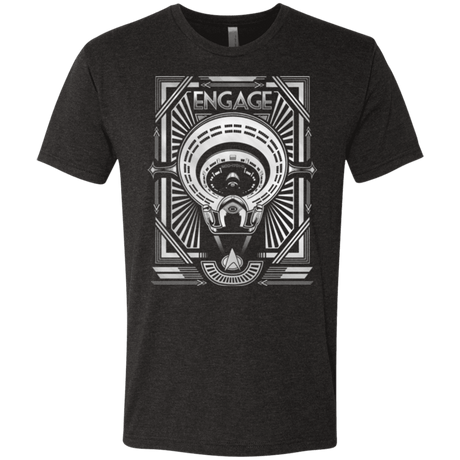 T-Shirts Vintage Black / Small Star Trek Engage Men's Triblend T-Shirt
