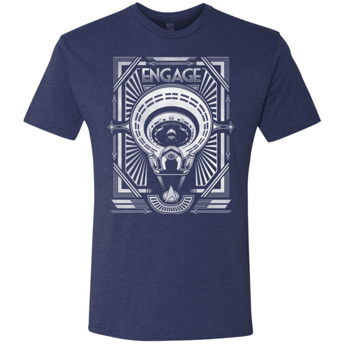 T-Shirts Vintage Navy / Small Star Trek Engage Men's Triblend T-Shirt