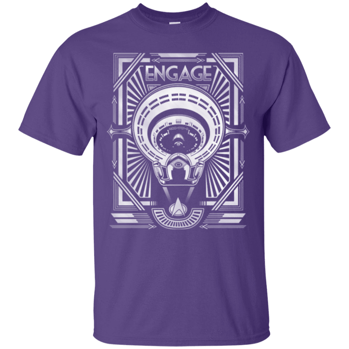 T-Shirts Purple / Small Star Trek Engage T-Shirt