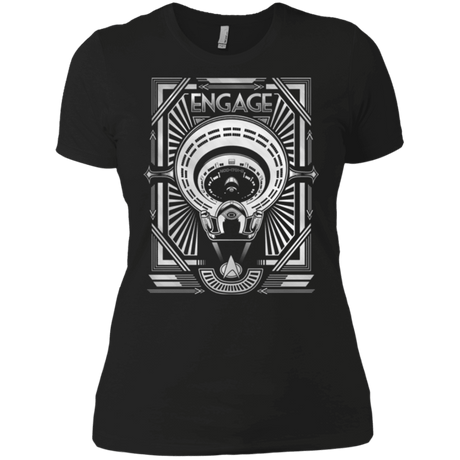 T-Shirts Black / X-Small Star Trek Engage Women's Premium T-Shirt