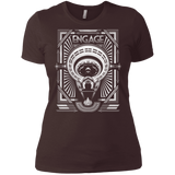 T-Shirts Dark Chocolate / X-Small Star Trek Engage Women's Premium T-Shirt