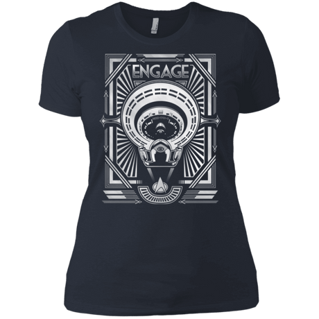 T-Shirts Indigo / X-Small Star Trek Engage Women's Premium T-Shirt