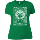 T-Shirts Kelly Green / X-Small Star Trek Engage Women's Premium T-Shirt