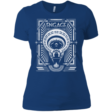 T-Shirts Royal / X-Small Star Trek Engage Women's Premium T-Shirt