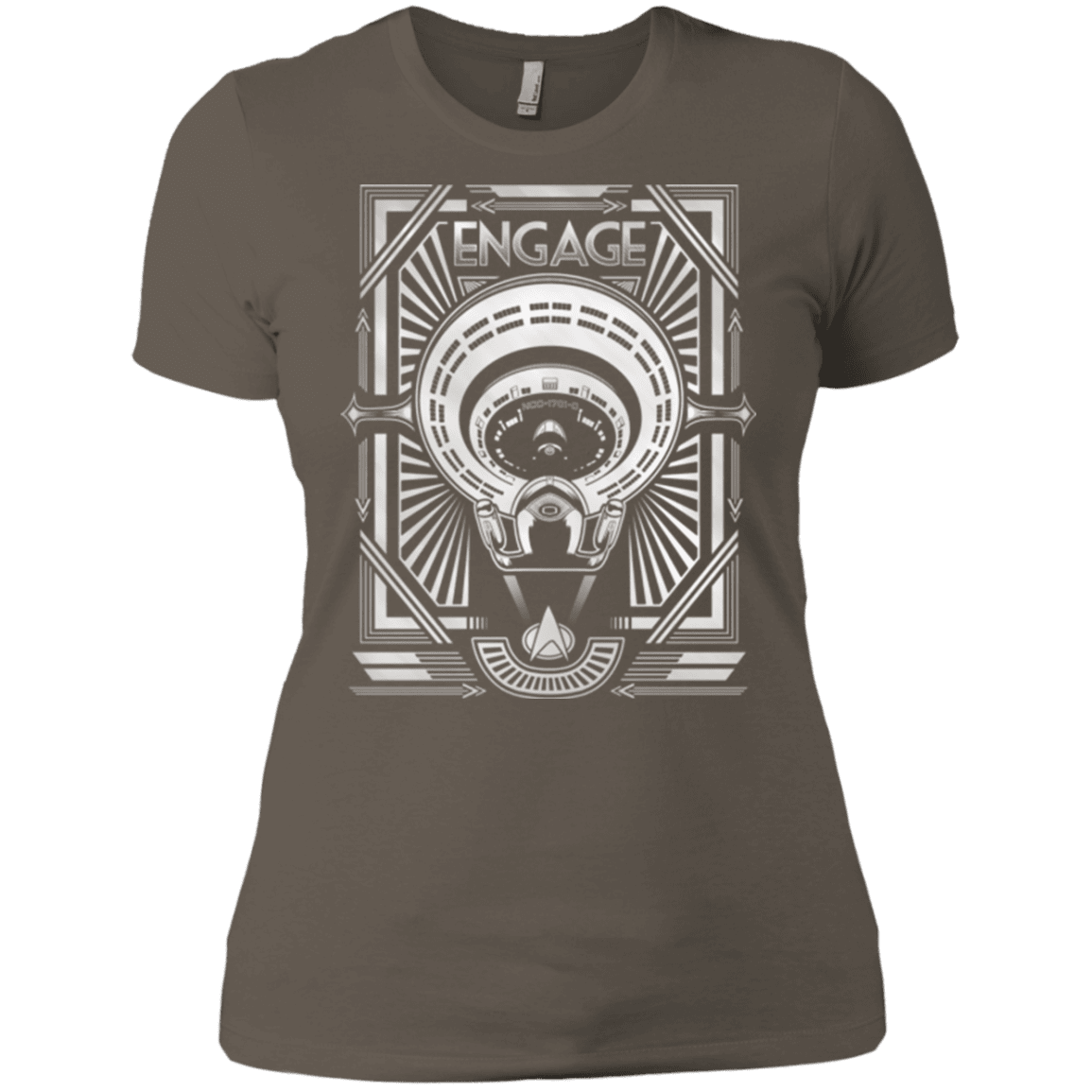 T-Shirts Warm Grey / X-Small Star Trek Engage Women's Premium T-Shirt