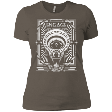 T-Shirts Warm Grey / X-Small Star Trek Engage Women's Premium T-Shirt
