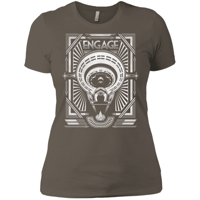 T-Shirts Warm Grey / X-Small Star Trek Engage Women's Premium T-Shirt