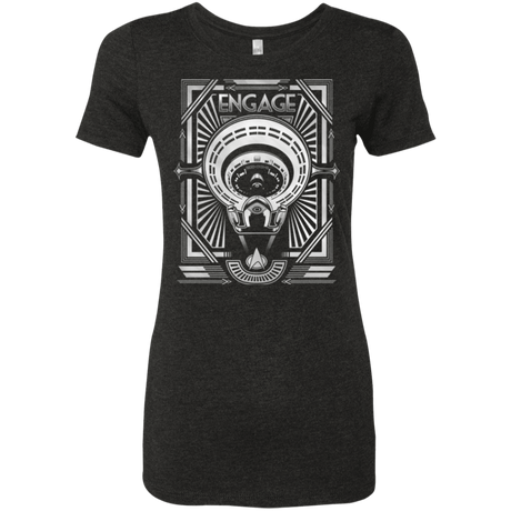 T-Shirts Vintage Black / Small Star Trek Engage Women's Triblend T-Shirt