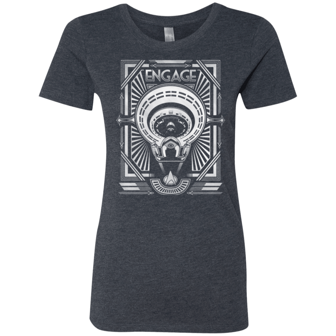T-Shirts Vintage Navy / Small Star Trek Engage Women's Triblend T-Shirt