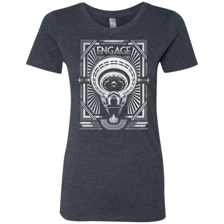 T-Shirts Vintage Navy / Small Star Trek Engage Women's Triblend T-Shirt