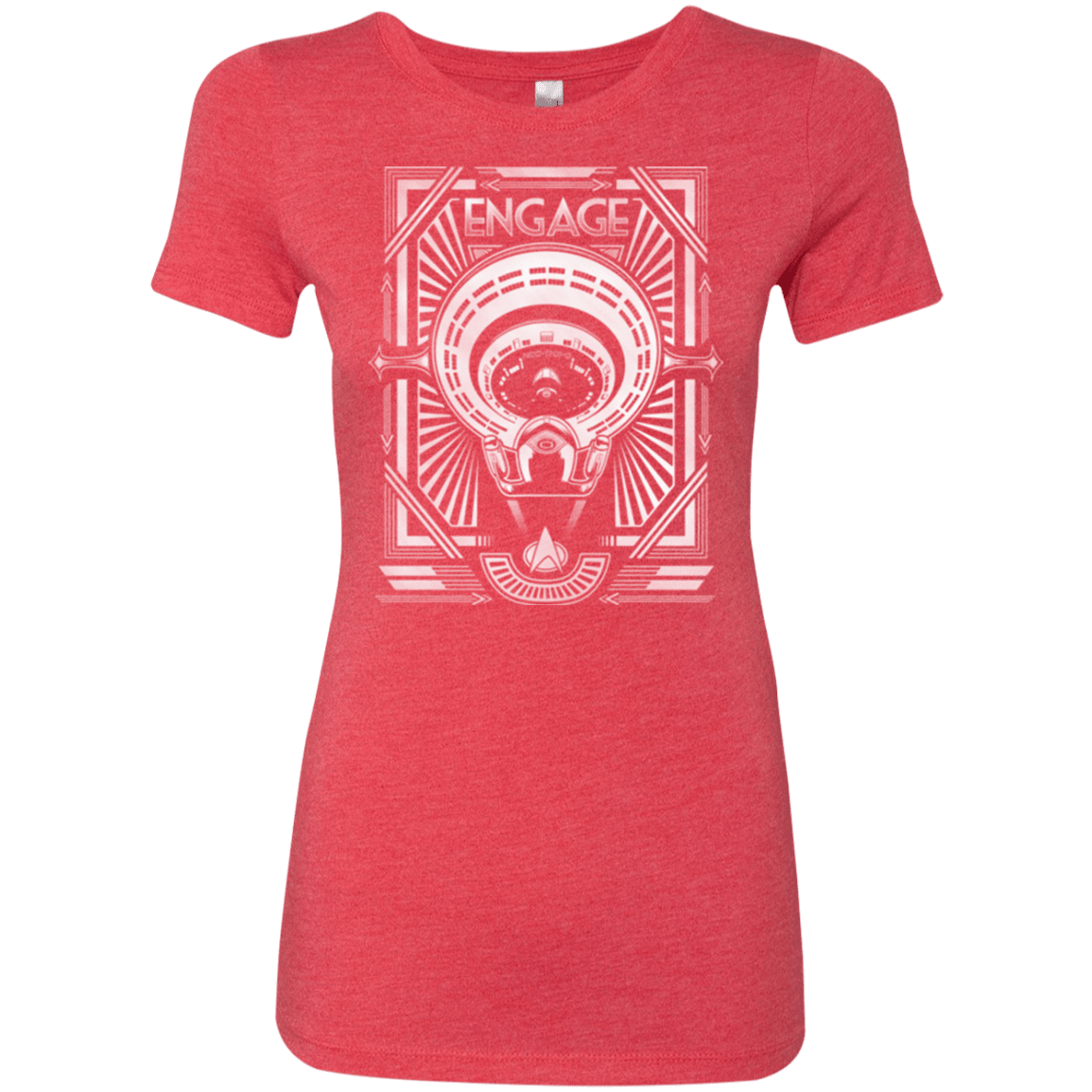 T-Shirts Vintage Red / Small Star Trek Engage Women's Triblend T-Shirt