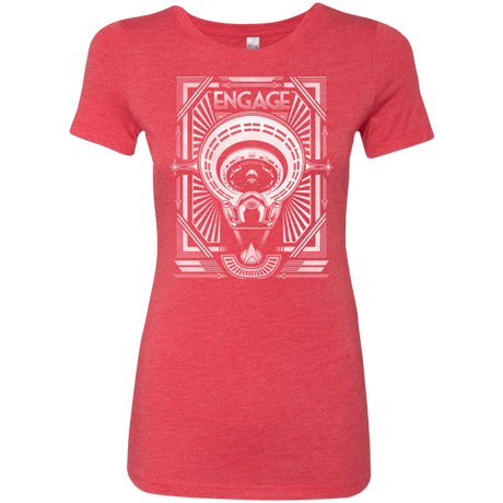 T-Shirts Vintage Red / Small Star Trek Engage Women's Triblend T-Shirt
