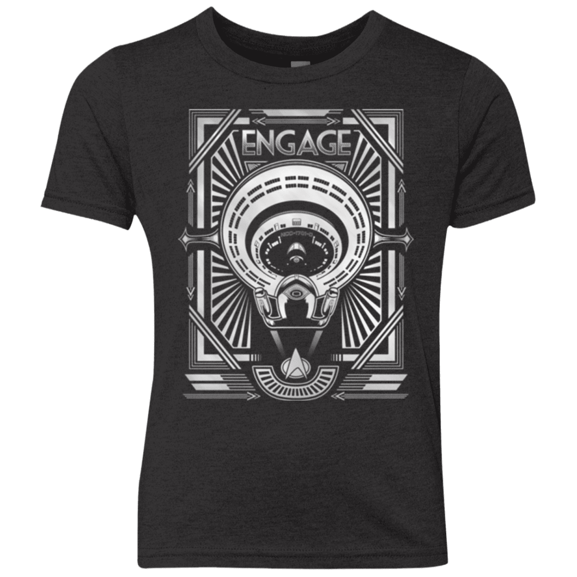 T-Shirts Vintage Black / YXS Star Trek Engage Youth Triblend T-Shirt