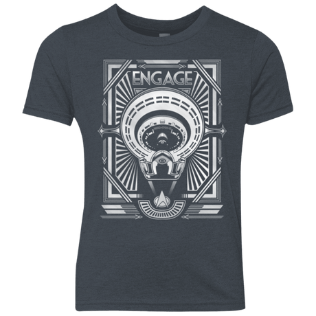 T-Shirts Vintage Navy / YXS Star Trek Engage Youth Triblend T-Shirt