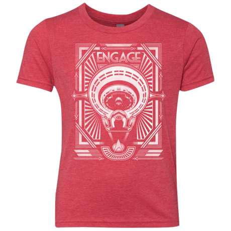 T-Shirts Vintage Red / YXS Star Trek Engage Youth Triblend T-Shirt