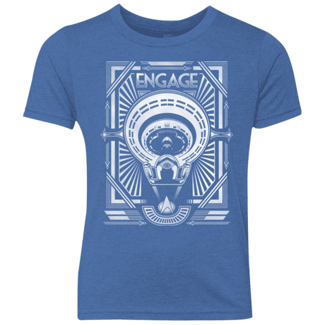 T-Shirts Vintage Royal / YXS Star Trek Engage Youth Triblend T-Shirt