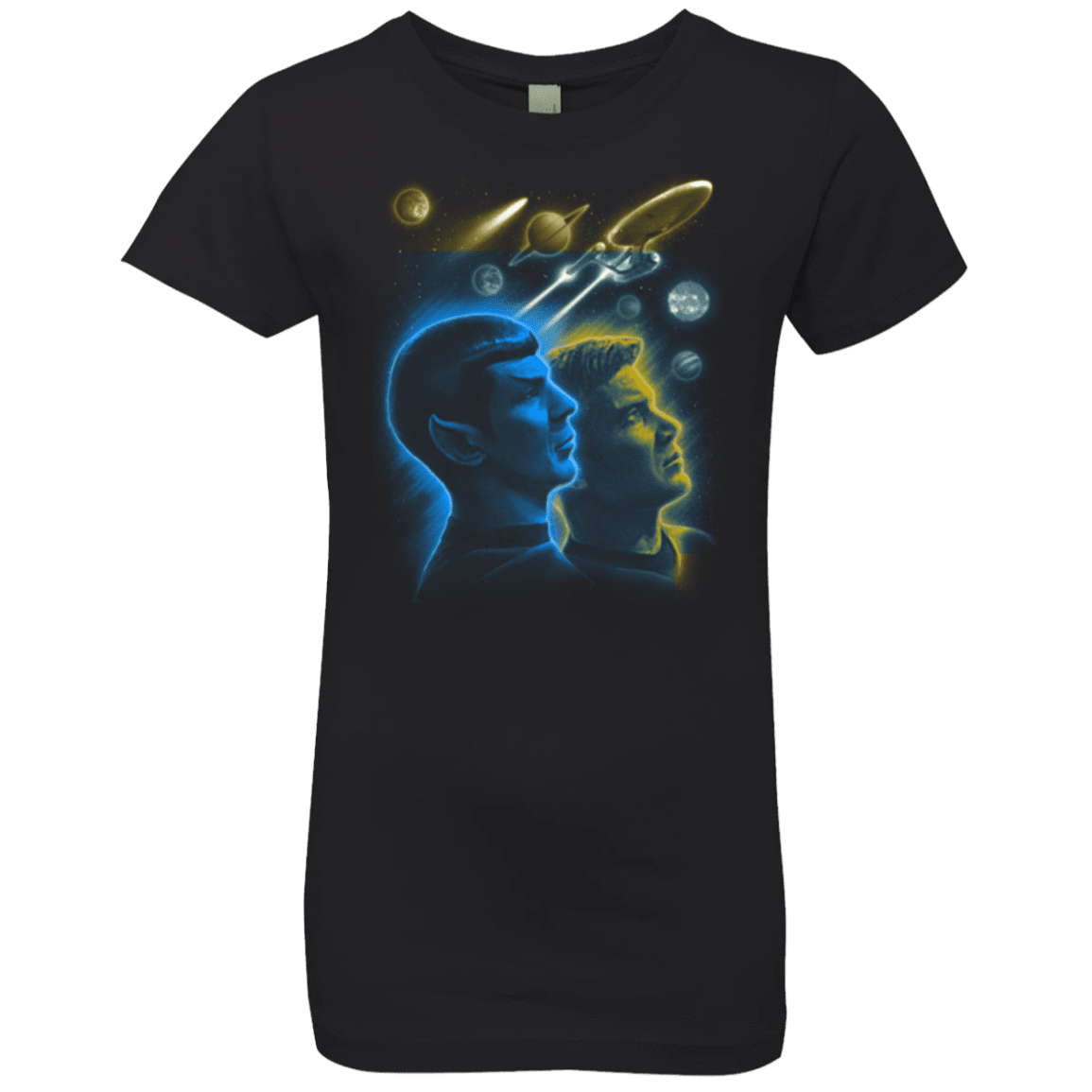 T-Shirts Black / YXS Star Trek Kirk Spock Girls Premium T-Shirt