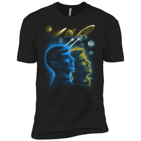T-Shirts Black / X-Small Star Trek Kirk Spock Men's Premium T-Shirt