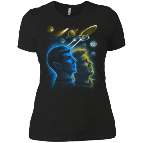 T-Shirts Black / X-Small Star Trek Kirk Spock Women's Premium T-Shirt