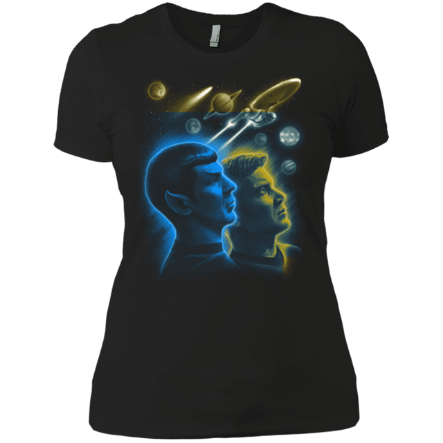T-Shirts Black / X-Small Star Trek Kirk Spock Women's Premium T-Shirt