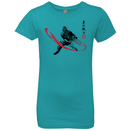 T-Shirts Tahiti Blue / YXS STAR WARRIOR SUMI-E Girls Premium T-Shirt
