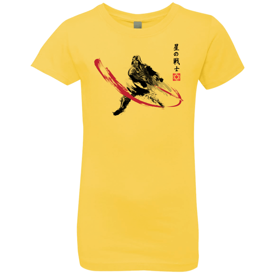 T-Shirts Vibrant Yellow / YXS STAR WARRIOR SUMI-E Girls Premium T-Shirt