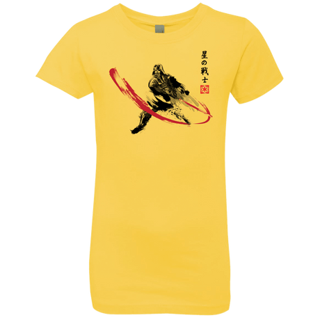 T-Shirts Vibrant Yellow / YXS STAR WARRIOR SUMI-E Girls Premium T-Shirt