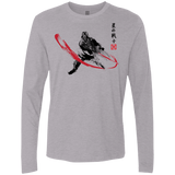 T-Shirts Heather Grey / Small STAR WARRIOR SUMI-E Men's Premium Long Sleeve
