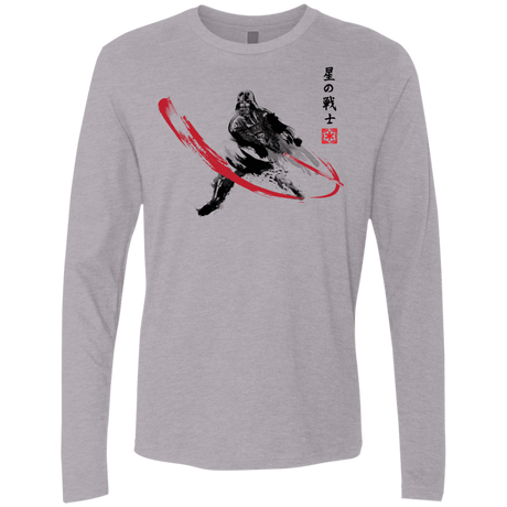T-Shirts Heather Grey / Small STAR WARRIOR SUMI-E Men's Premium Long Sleeve