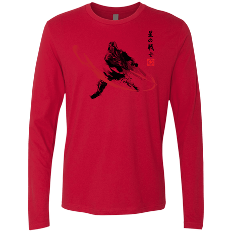 T-Shirts Red / Small STAR WARRIOR SUMI-E Men's Premium Long Sleeve
