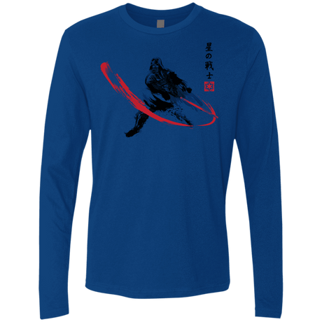 T-Shirts Royal / Small STAR WARRIOR SUMI-E Men's Premium Long Sleeve