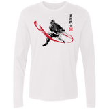 T-Shirts White / Small STAR WARRIOR SUMI-E Men's Premium Long Sleeve