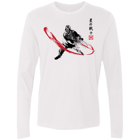 T-Shirts White / Small STAR WARRIOR SUMI-E Men's Premium Long Sleeve