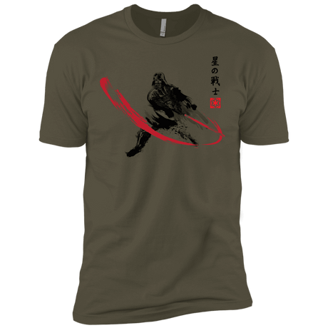 T-Shirts Military Green / X-Small STAR WARRIOR SUMI-E Men's Premium T-Shirt