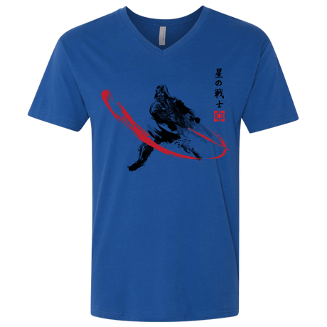 T-Shirts Royal / X-Small STAR WARRIOR SUMI-E Men's Premium V-Neck