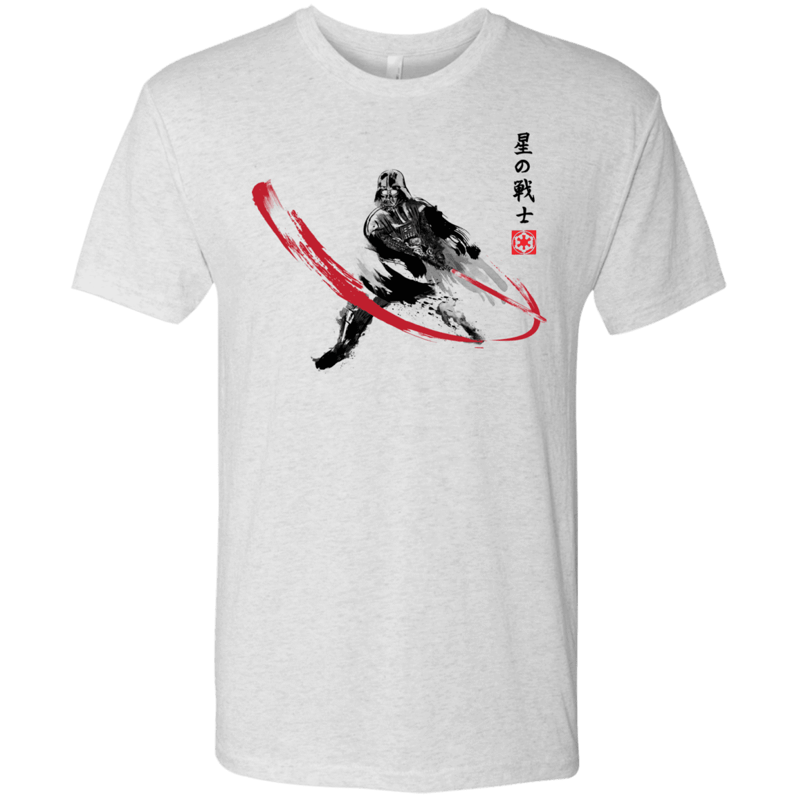 T-Shirts Heather White / Small STAR WARRIOR SUMI-E Men's Triblend T-Shirt